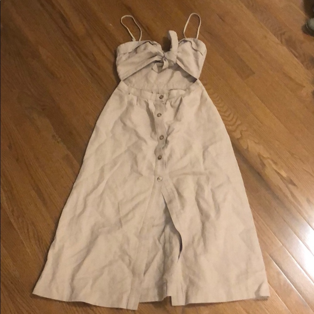 Reformation peak mid riff dress